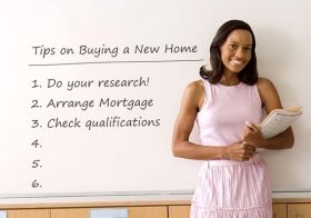 Tips on buying a new home.